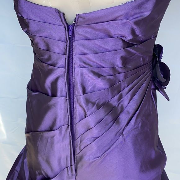 Mari Lee strapless purple prom dress size 3/4 - Picture 11 of 15